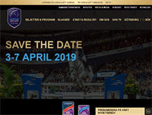 Tablet Screenshot of gothenburghorseshow.com